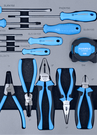 FLY-EAGLE 371-osaline professionaalne tööriistakomplekt