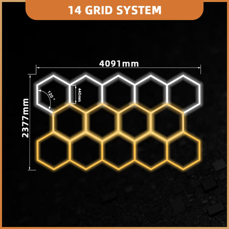 Hexagon 14 - 3CCT Dimmable