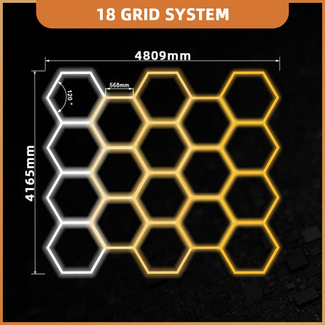 Hexagon 18 - 3CCT Dimmable