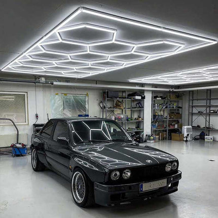 Hexagon light 14 grid system w/border