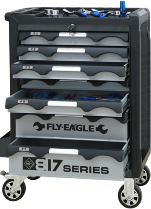 FLY-EAGLE 371-osaline professionaalne tööriistakomplekt