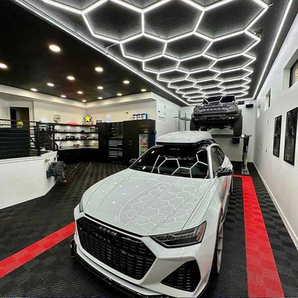 Hexagon light 45 grid system w/border