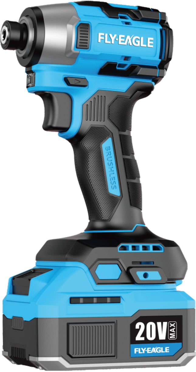 FLY-EAGLE 20V Cordless Brushless Impact Screwdriver