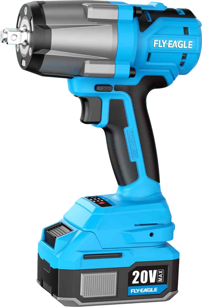 FLY-EAGLE 20V Cordless Brushless Impact Wrench 1000Nm