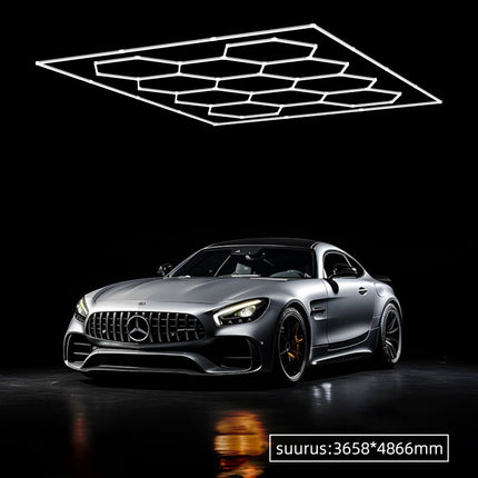 Hexagon light 11 grid system w/border