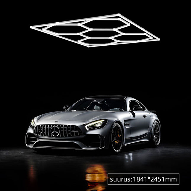 Hexagon light 5 grid system w/border