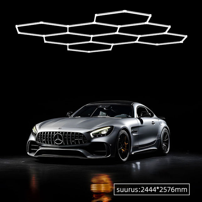 Hexagon light 8 grid system