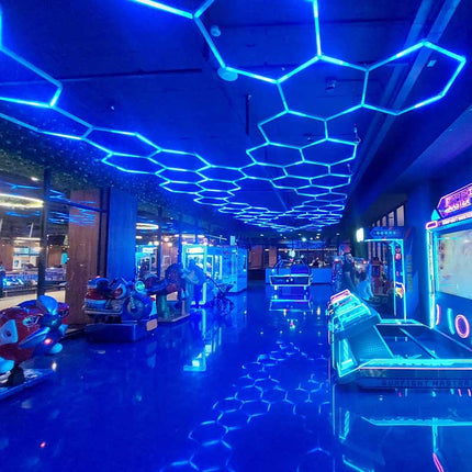 RGB hexagon light 15 grid system