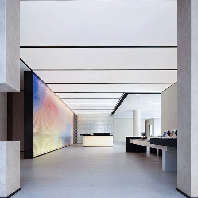 Stretch Ceiling Lighting for Smartphone Store