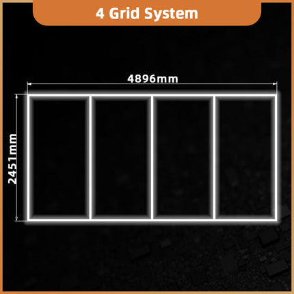 Rectangular 4 LED Lighting System