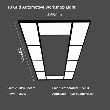 10 Grid Automotive Workshop Light