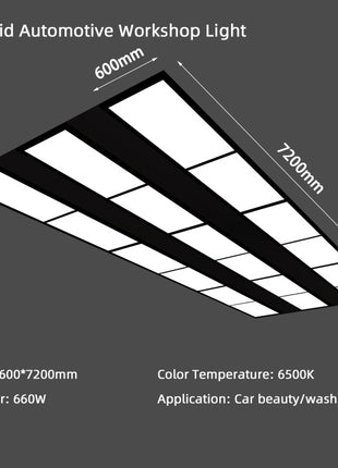 6 Grid Automotive Workshop Light
