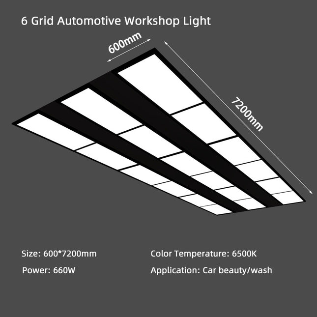 6 Grid Automotive Workshop Light