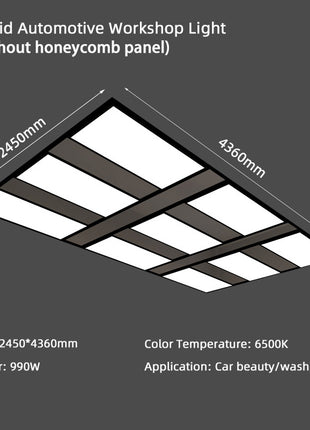 9 Grid Automotive Work shop Light
