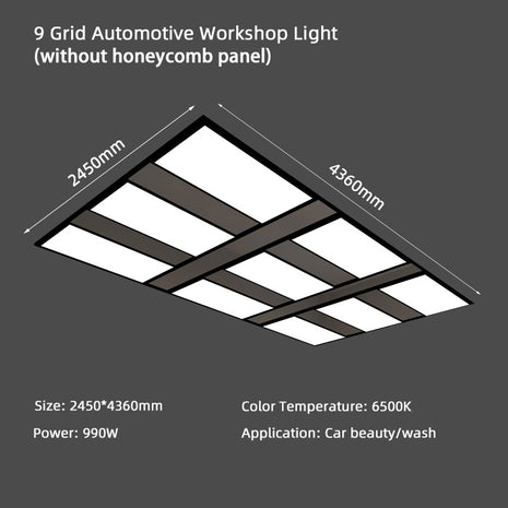 9 Grid Automotive Work shop Light