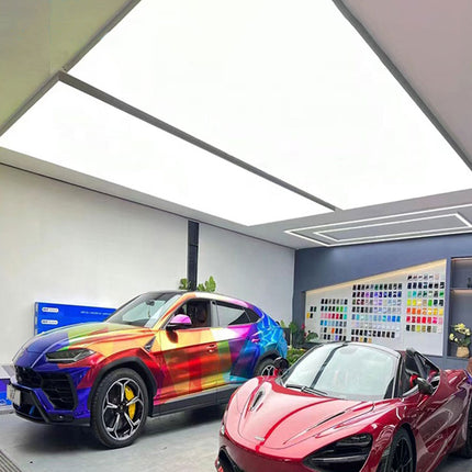 Stretch Ceiling Lighting for Auto 4S Hub