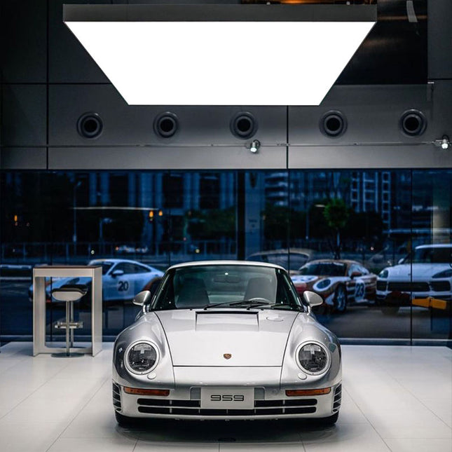 Stretch Ceiling Lighting for Auto Showroom