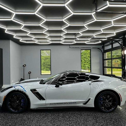 Hexagon light 25 grid system