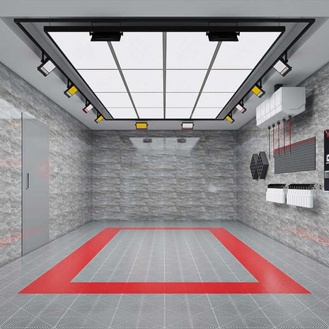 16 Grid Automotive Workshop Light w/frame