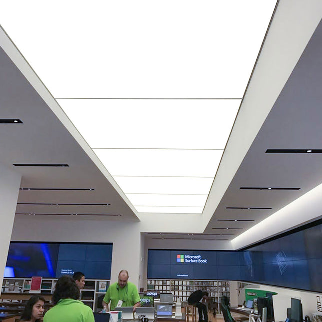 Stretch Ceiling Lighting for Smartphone Store