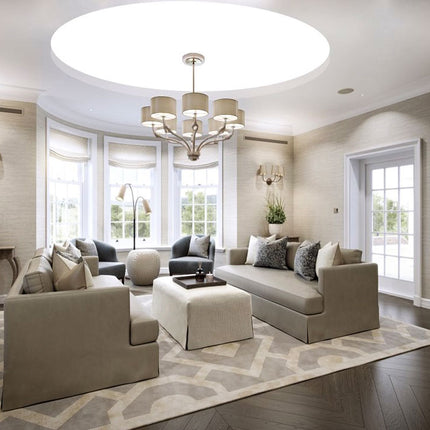 Stretch Ceiling Lighting for Living Room