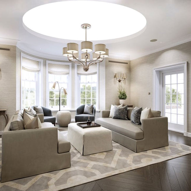 Stretch Ceiling Lighting for Living Room