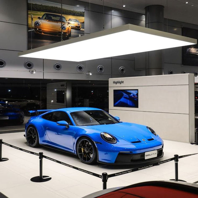 Stretch Ceiling Lighting for Auto Showroom