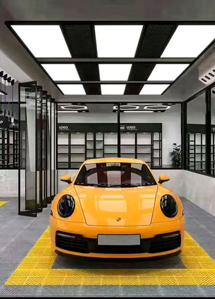 9 Grid Automotive Workshop Light w/honeycomb panel