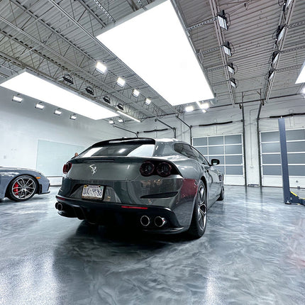 Stretch Ceiling Lighting for Garages