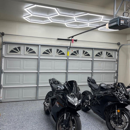 Hexagon lights 9 grid system w/border