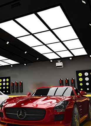 12 Grid Automotive Work Shop Light w/frame