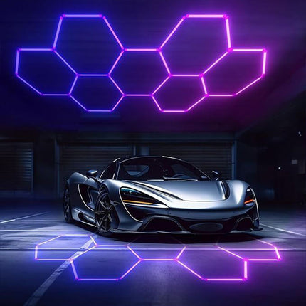 RGB hexagon light 7 grid system