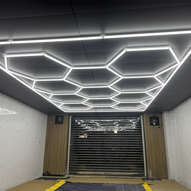 3CCT Dimmable 11 Hexagon Lights w/border