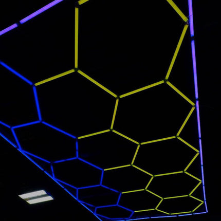 RGB hexagon light 14 grid system