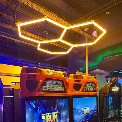 RGB hexagon light 3 grid system