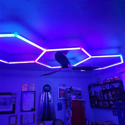 RGB 3 grid hexagon lights system