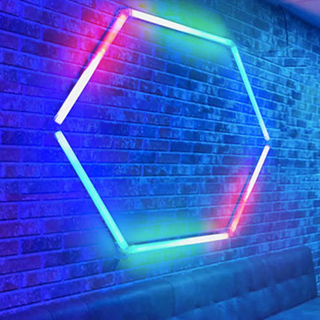 RGB hexagon light 1 grid system