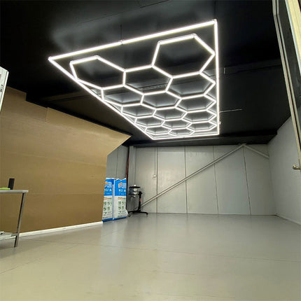 3CCT Dimmable 15 Hexagon Lights w/border