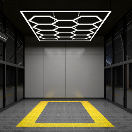 Hexagon light 11 grid system w/border