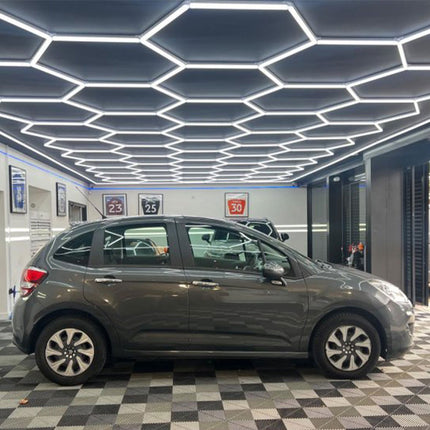 Hexagon light 45 grid system w/border