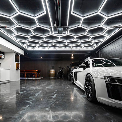Hexagon light 45 grid system w/border