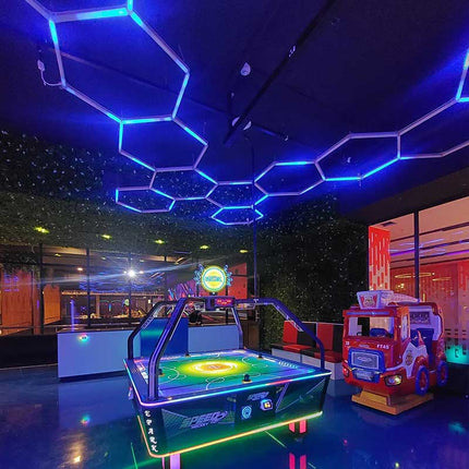 RGB hexagon light 15 grid system