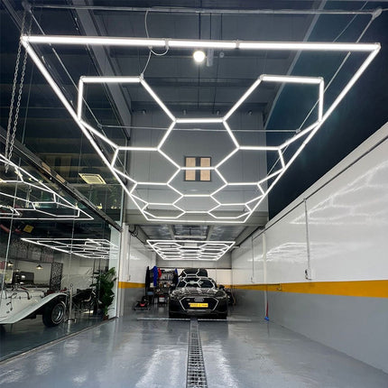 Hexagon light 11 grid system w/border
