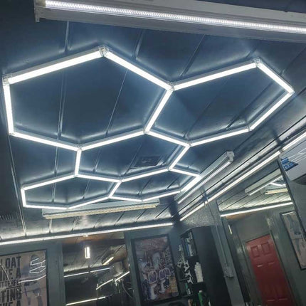 Hexagon light 5 grid system w/border