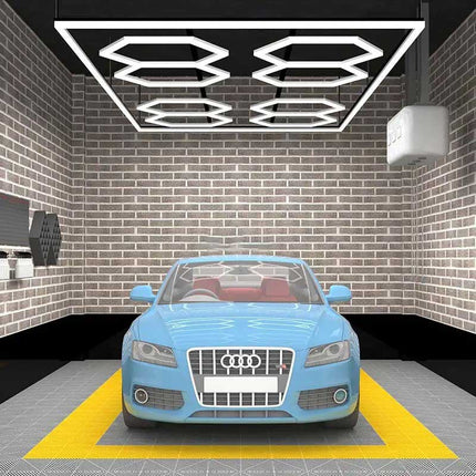 Hexagon light 8 grid system w/border
