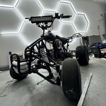 Hexagon lights 9 grid system w/border