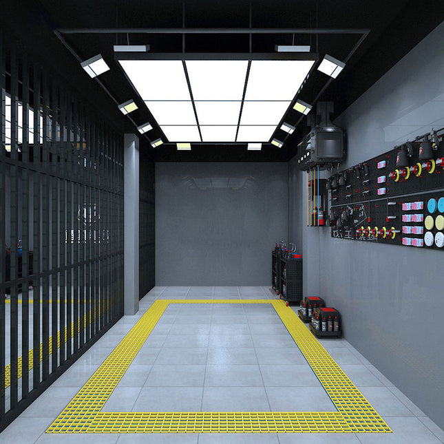 9 Grid Automotive Workshop Light w/frame