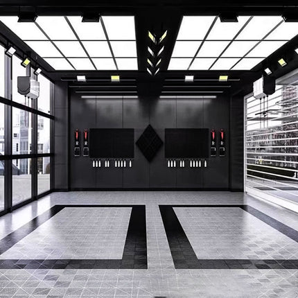 12 Grid Automotive Workshop Light w/border