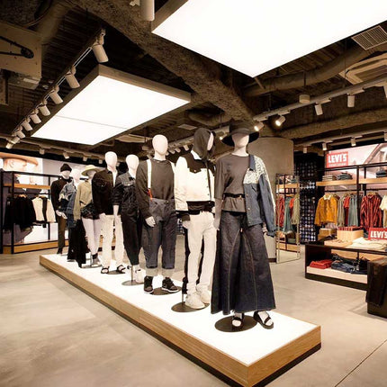 Stretch Ceiling Lighting for Clothing Store