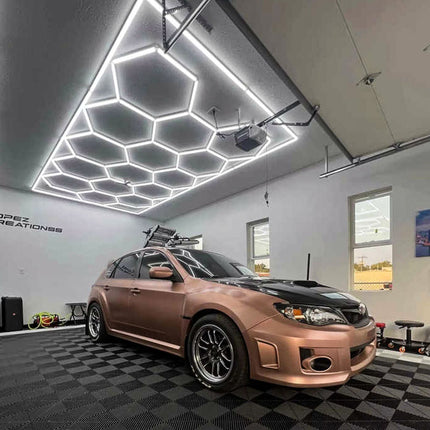 3CCT Dimmable 15 Hexagon Lights w/border